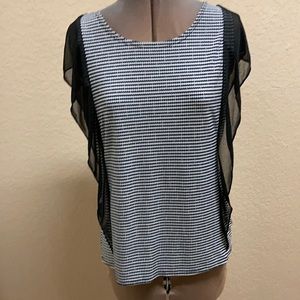 Black and White blouse